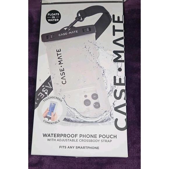Case-Mate Waterproof Phone Pouch With Lanyard | Floating | Clear | Touchscreen - Picture 1 of 2